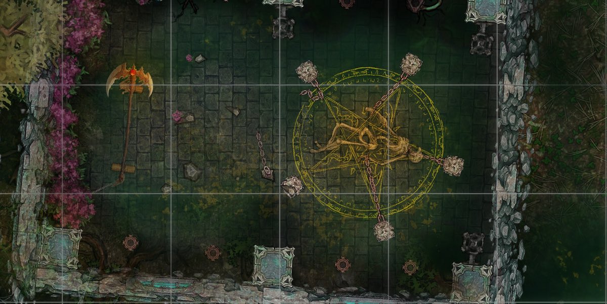 Zatopiony cmentarz na Zielonych Mokradłach. Zatopione podziemie grobowca.