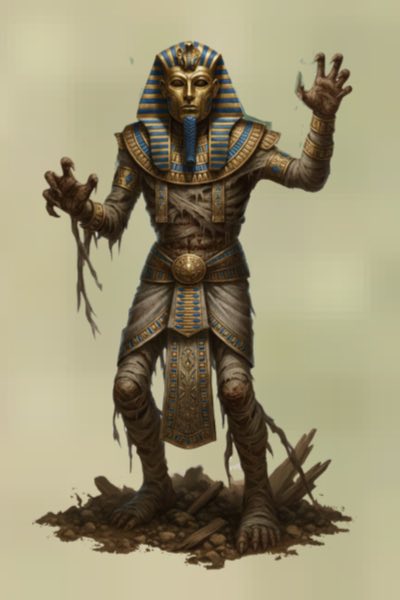 Mumia władcy, nieumarły, potwór. Mumia władcy, nieumarły, potwór.