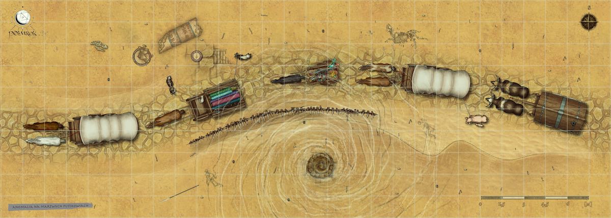 Karawana przemierza Martwe Pustkowa Sundary (Kontynentu Południowego)