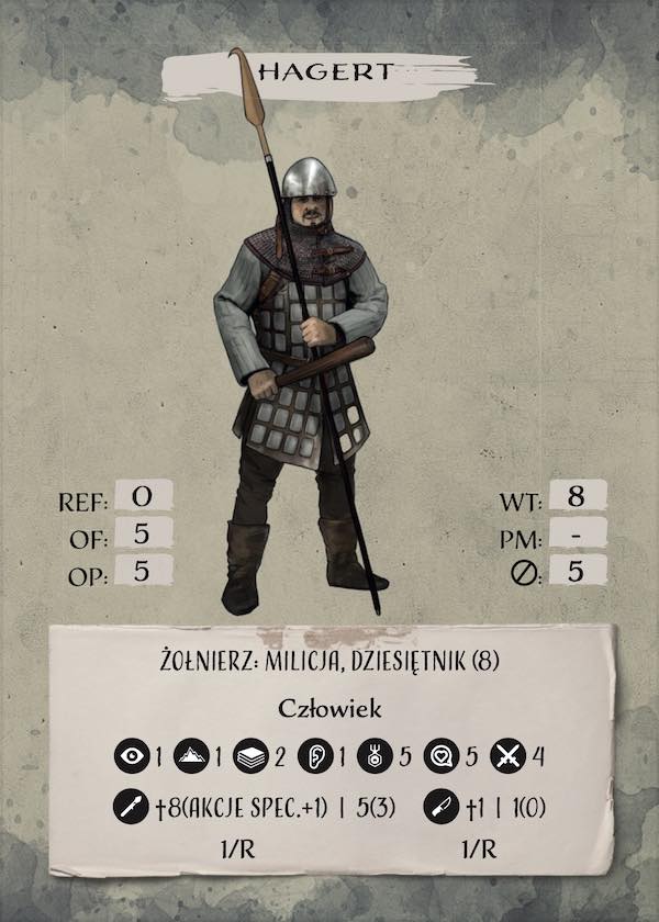 Bohater niezależny, dziesiętnik, Hagert