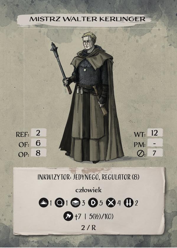 Bohater niezależny, inkwizytor, Walter Kerlinger