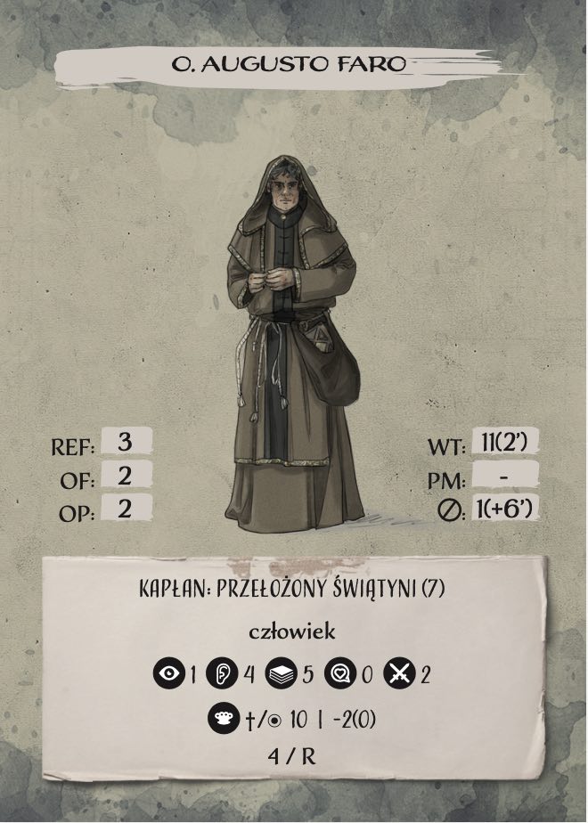 Bohater niezależny, ojciec przełożony, Augusto Faro