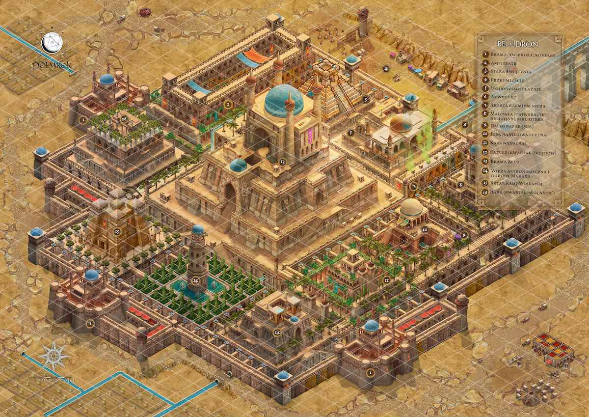 Bēludron - stolica Królestwa Zinguratu, wybudowana na cześć Ba'ala.