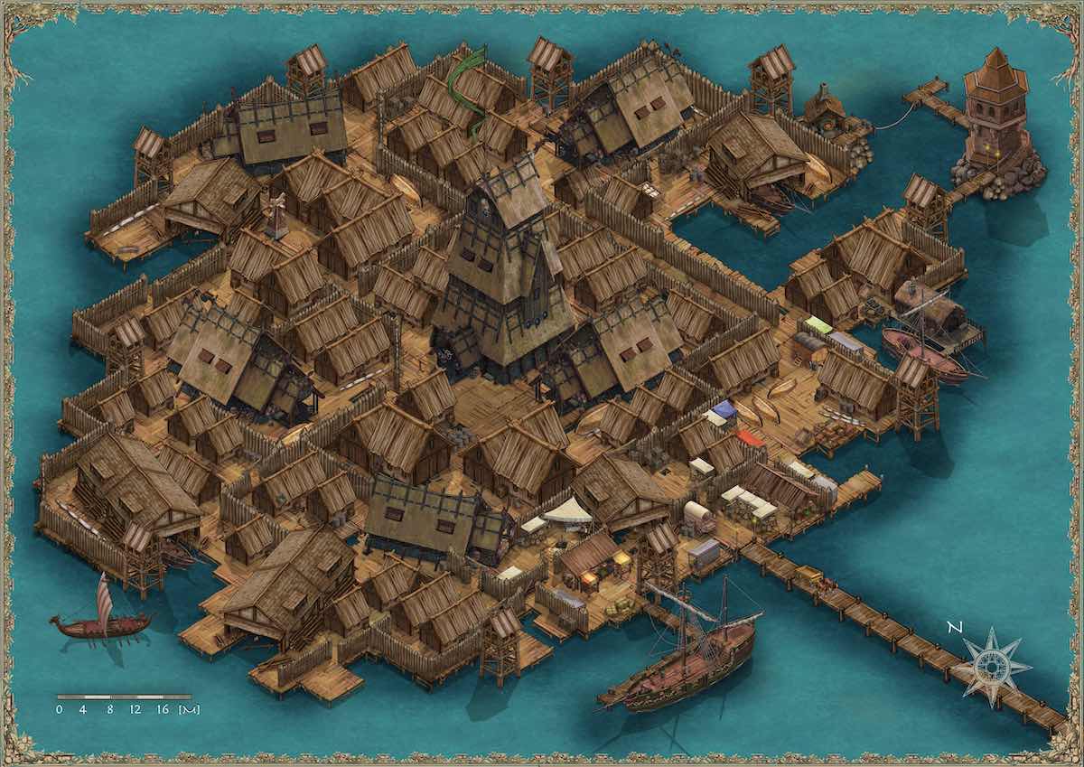 Jezierany - osada na wodzie